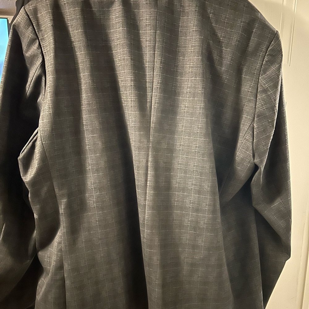 Gray Plaid Blazer Projek Raw